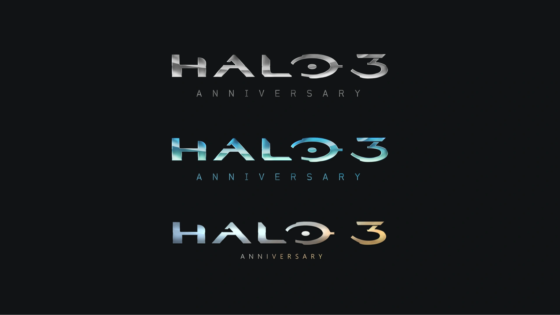 Halo 3 Anniversary logo alternatives