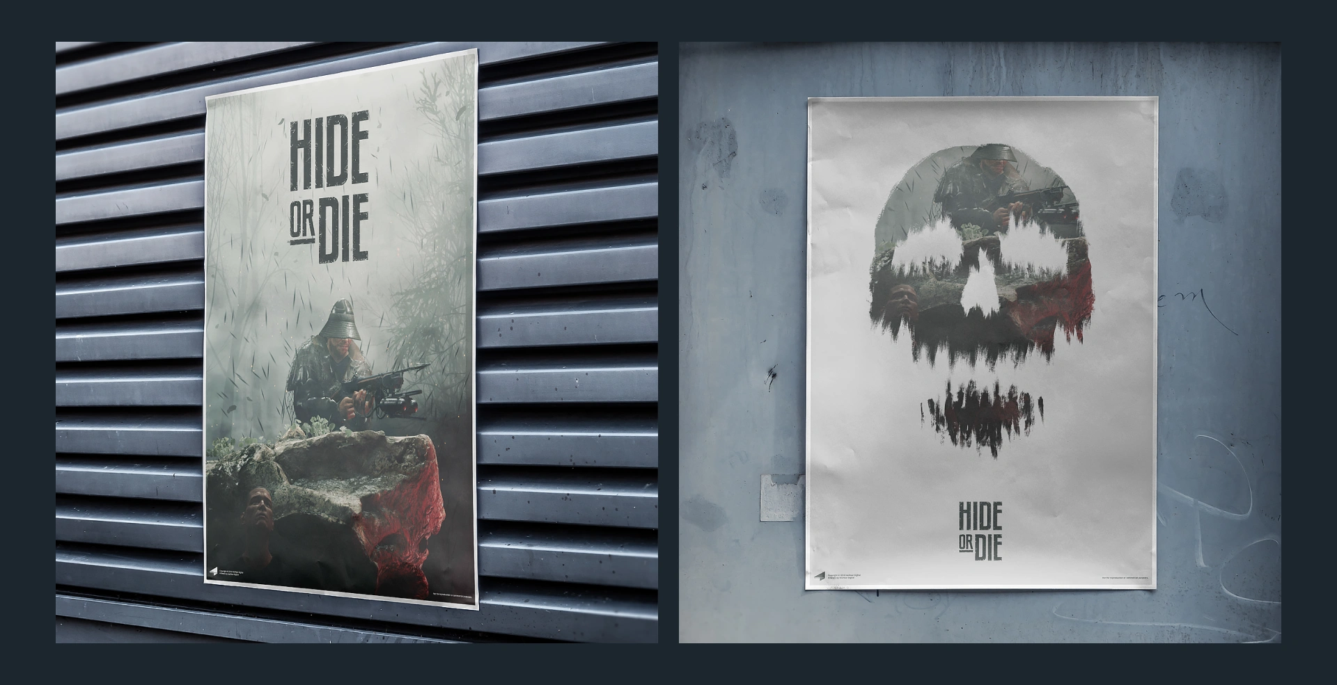 Hide or Die printed posters